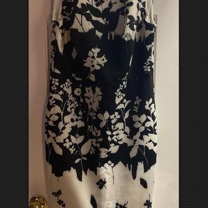 Black and white party dress